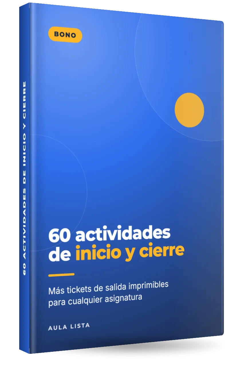 60 actividades de inicio y cierre